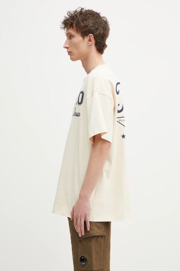 Converse tricou din bumbac Converse x Patta Gold Standard TShirt 10028296A01 bej SS25