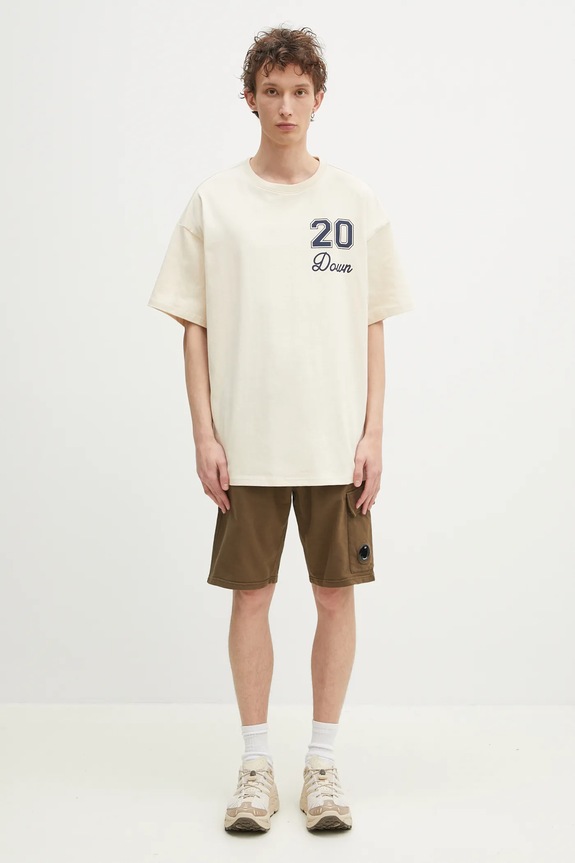 Converse tricou din bumbac Converse x Patta Gold Standard TShirt 10028296A01 bej
