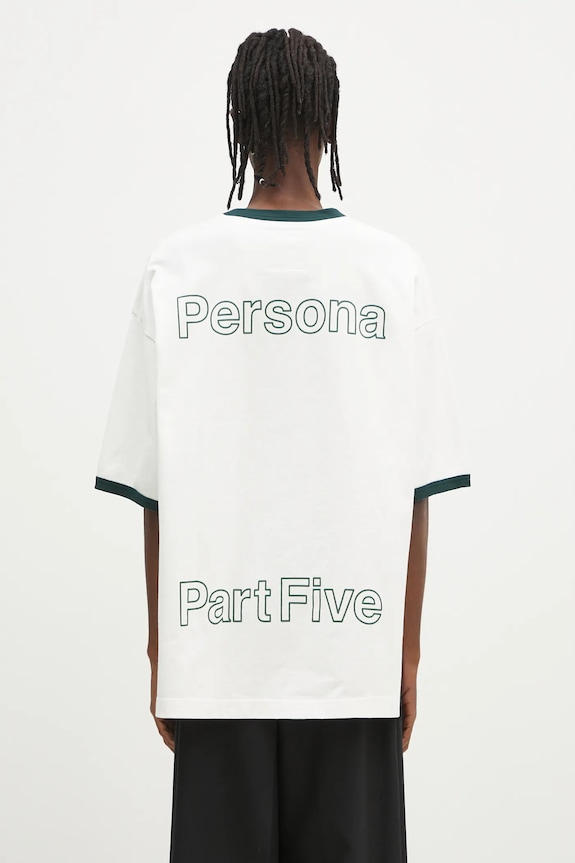 Хлопковая футболка Maison MIHARA YASUHIRO Leon Embroidery Tee печать белый J14TS771