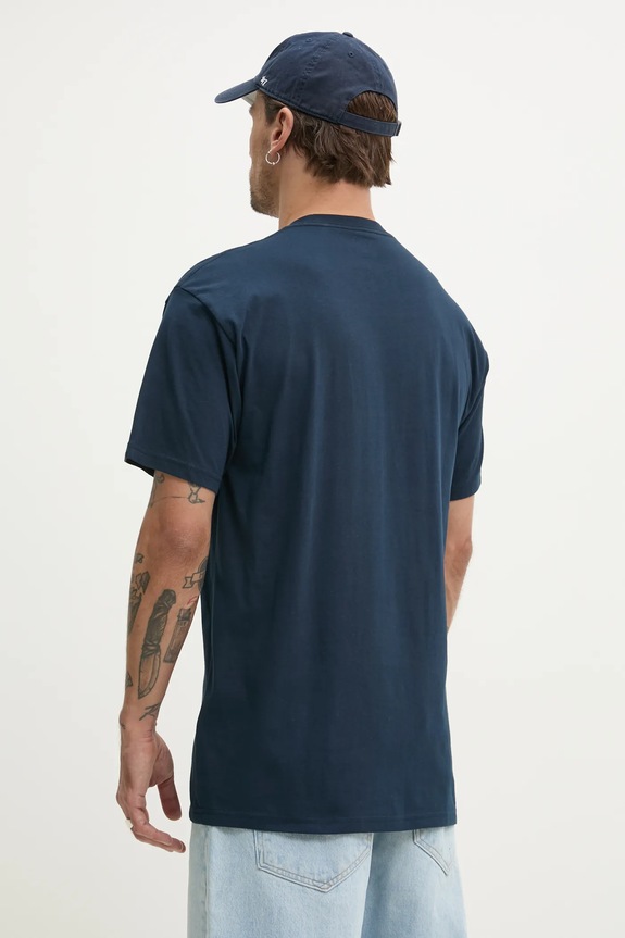 Ρούχα Βαμβακερό μπλουζάκι Vans VN000GGGEB41 σκούρο μπλε