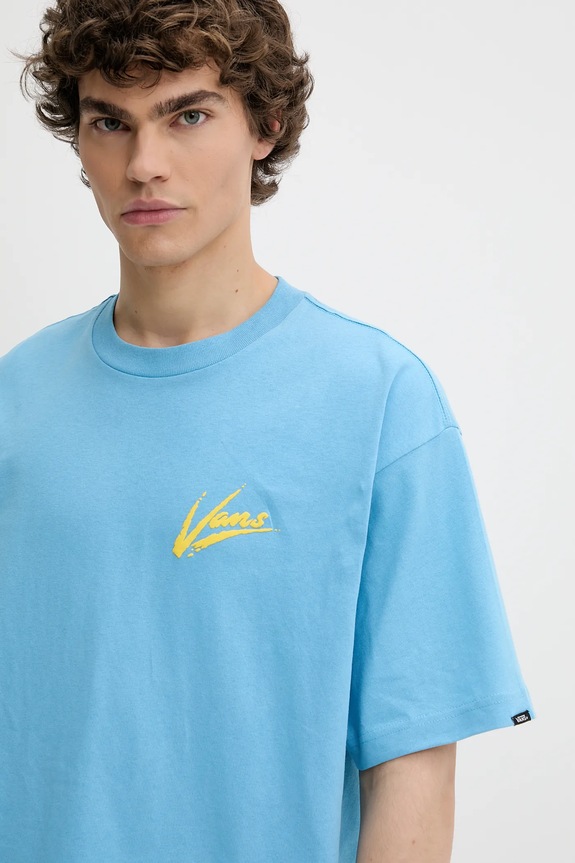 Vans pamut póló kék VN000K42E2W1