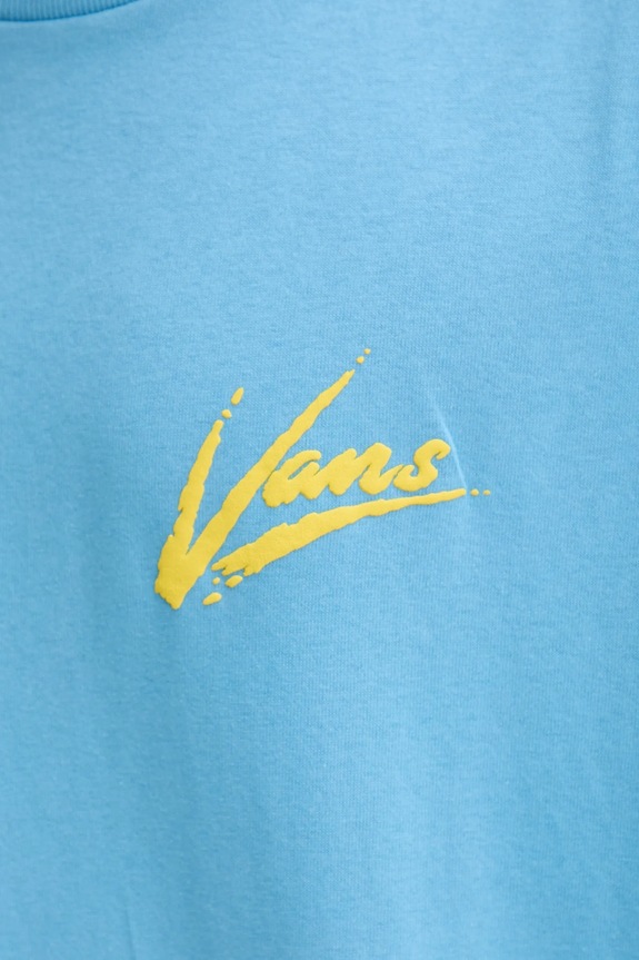 Vans pamut póló VN000K42E2W1 kék