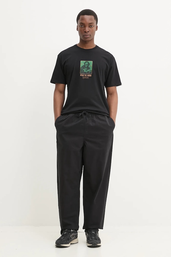 Βαμβακερό μπλουζάκι Vans VN000M3VBLK1 μαύρο SS25