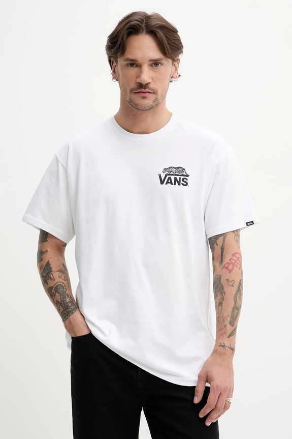 Ruházat Vans pamut póló VN000M3YWHT1 fehér