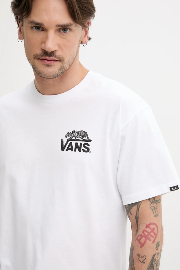 Vans pamut póló fehér VN000M3YWHT1