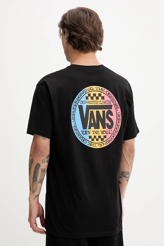 Oblečenie Bavlnené tričko Vans VN000M6RBLK1 čierna