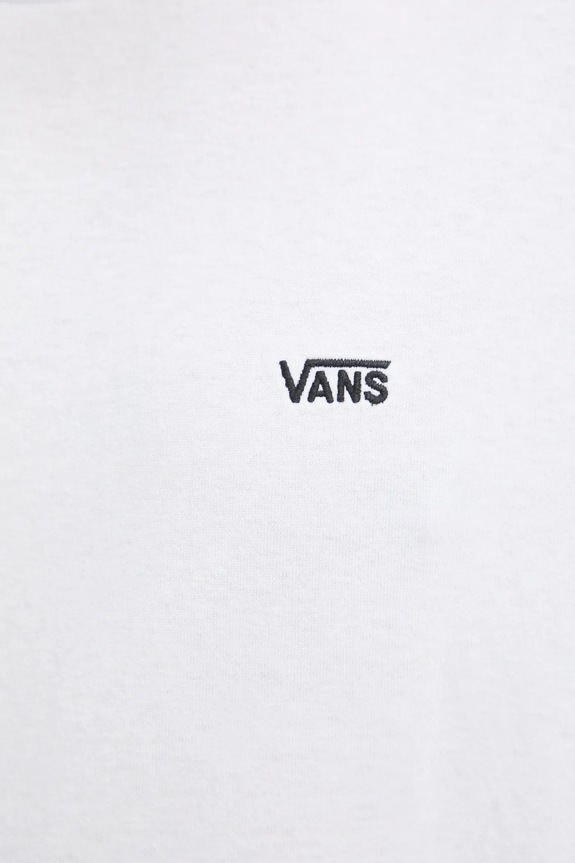 Βαμβακερό μπλουζάκι Vans VN000P1PWHT1 λευκό