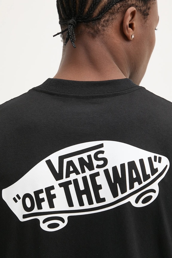 Vans t-shirt bawełniany VN000P50Y281 czarny