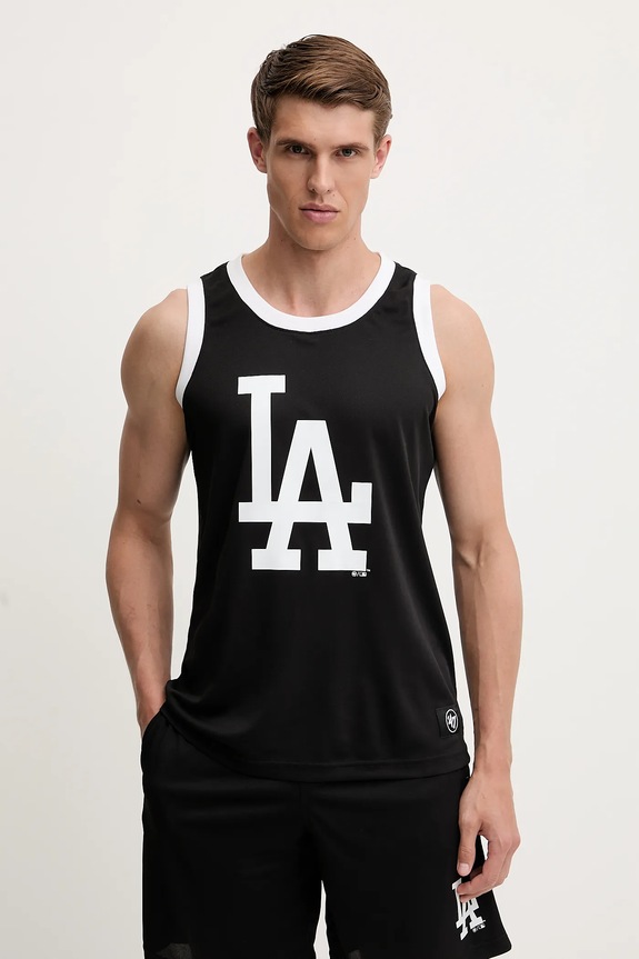 Tričko 47 brand MLB LA Dodgers kulatý černá BB012PMAREX657808JK