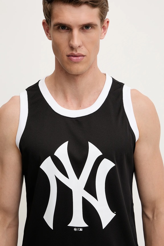 Μπλουζάκι 47 brand MLB New York Yankees μαύρο BB017PMAREX657554JK