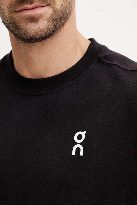 Bombažna kratka majica On Club T 1ME10050553 črna