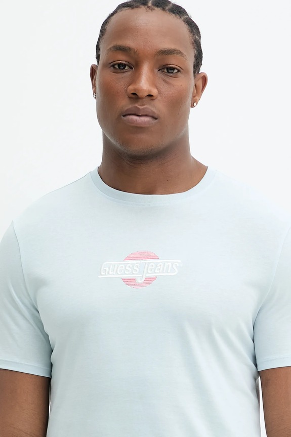 Pamučna majica Guess Jeans plava M5GI23.K8HM0