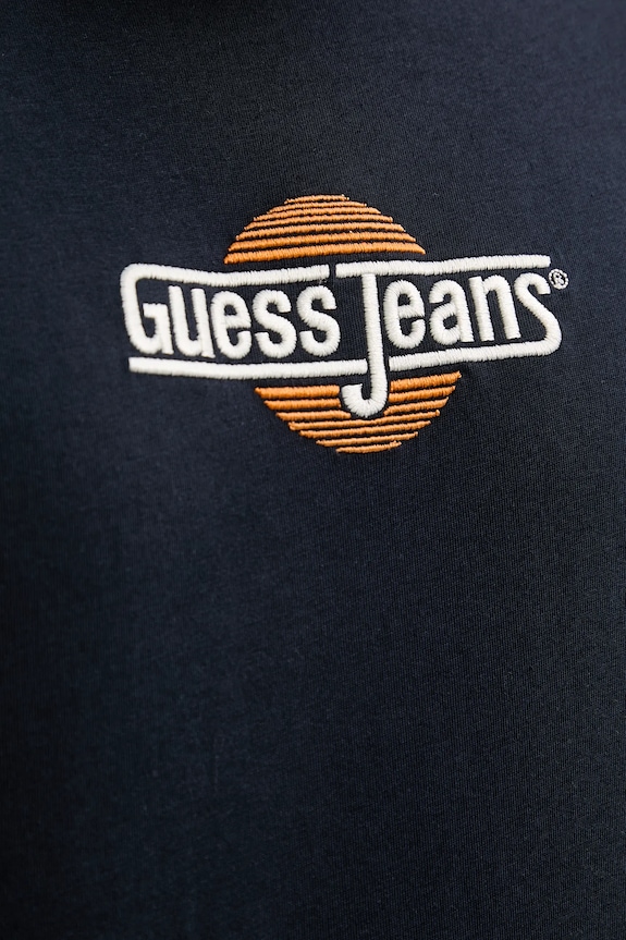 Bavlnené tričko Guess Jeans tmavomodrá M5GI23.K8HM0