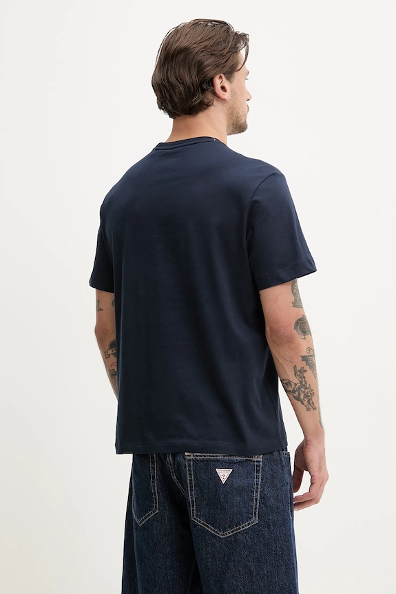 Дрехи Памучна тениска Guess Jeans M5RI74.K8FQ4 тъмносин