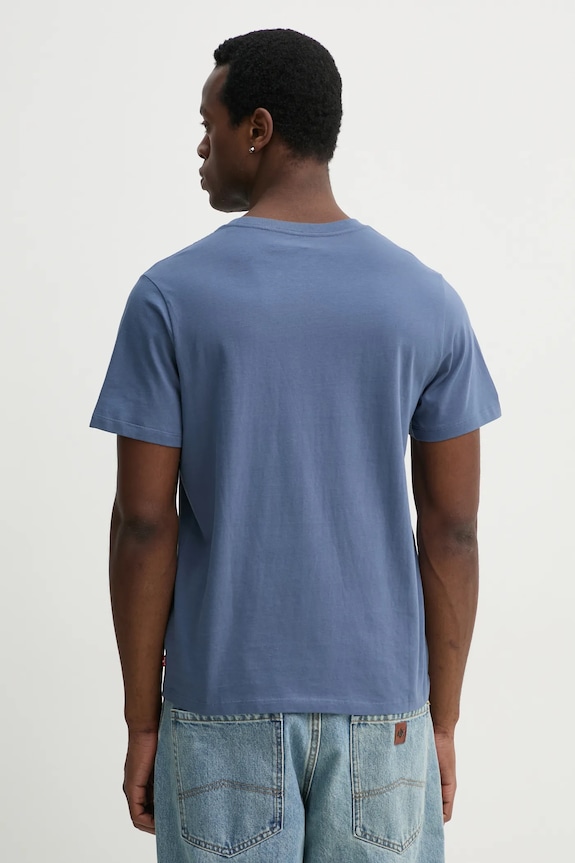 Odzież Levi's t-shirt bawełniany GRAPHIC CREWNECK TEE 22491.1812 niebieski