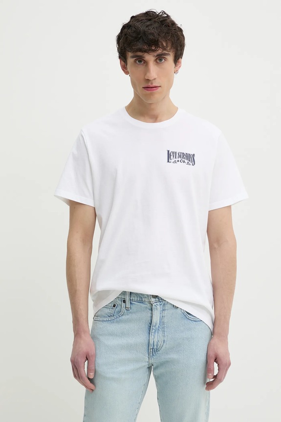 Abbigliamento Levi's t-shirt in cotone GRAPHIC CREWNECK TEE 22491.1855 bianco