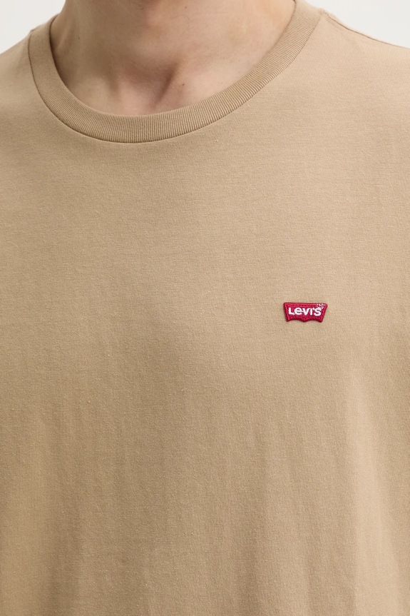 Pamučna majica Levi's SS ORIGINAL HM TEE 56605.0261 bež