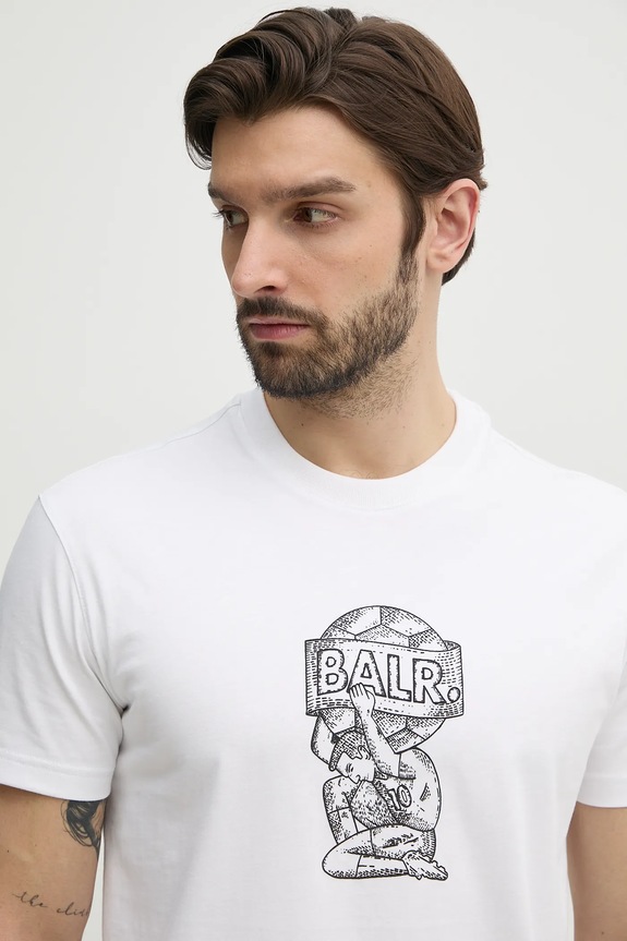 BALR. pamut póló fehér B1112.1292