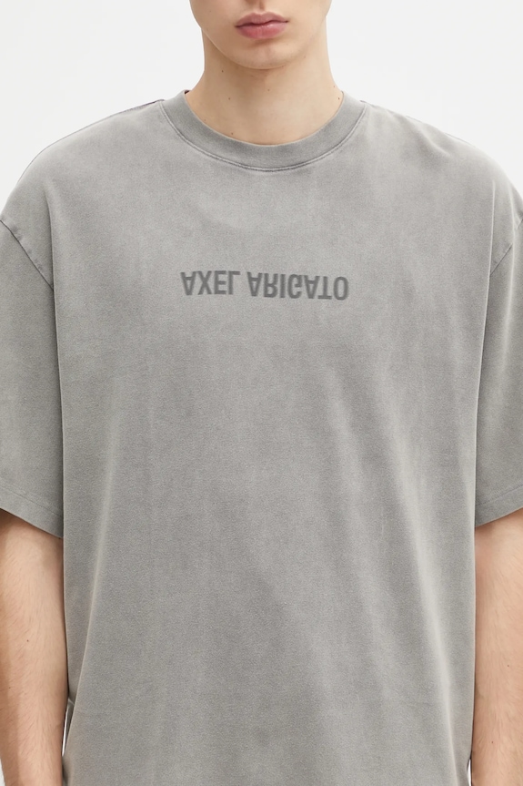Axel Arigato t-shirt bawełniany Washed T-Shirt szary A3118002
