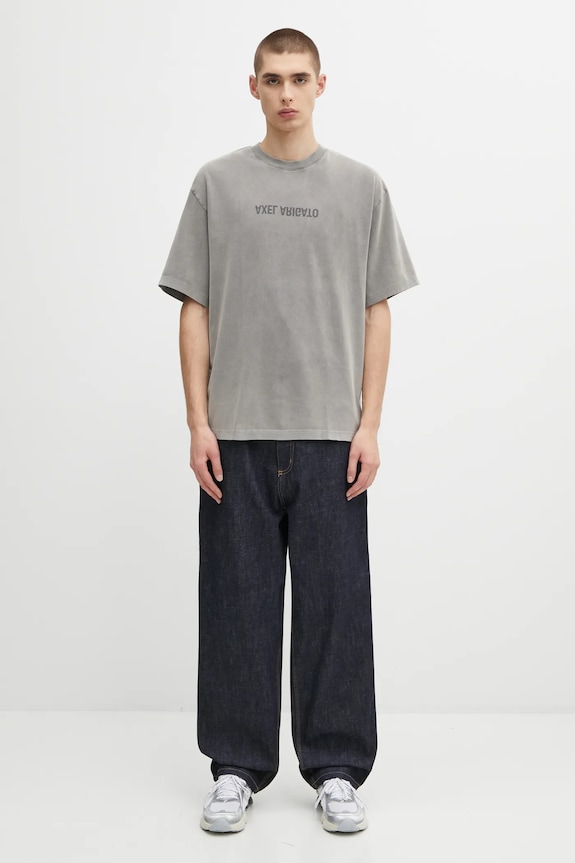 Axel Arigato t-shirt bawełniany Washed T-Shirt A3118002 szary
