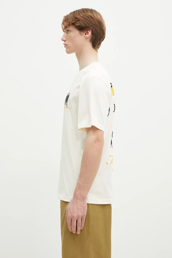 Bavlněné tričko Filling Pieces United by Generations 74499879936 béžová SS25