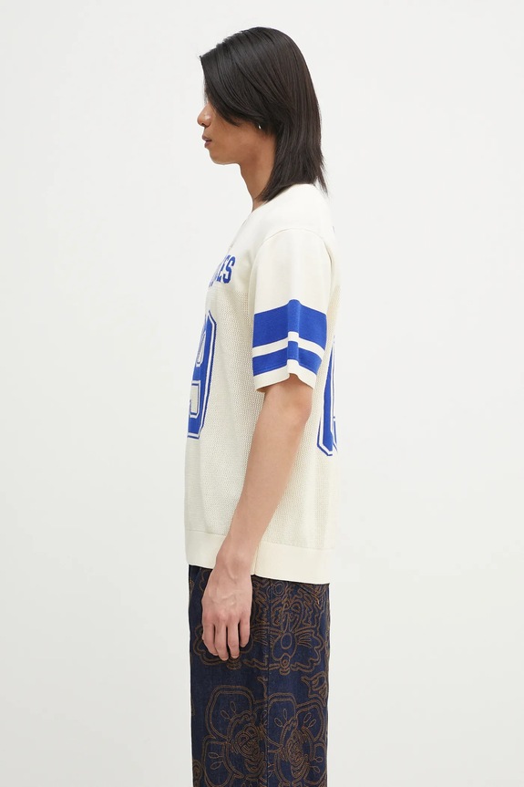Tričko Filling Pieces Knit Jersey American Football 91099059936 béžová SS25