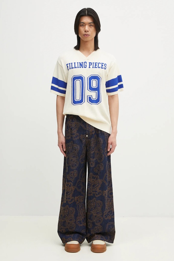 Tričko Filling Pieces Knit Jersey American Football 91099059936 béžová