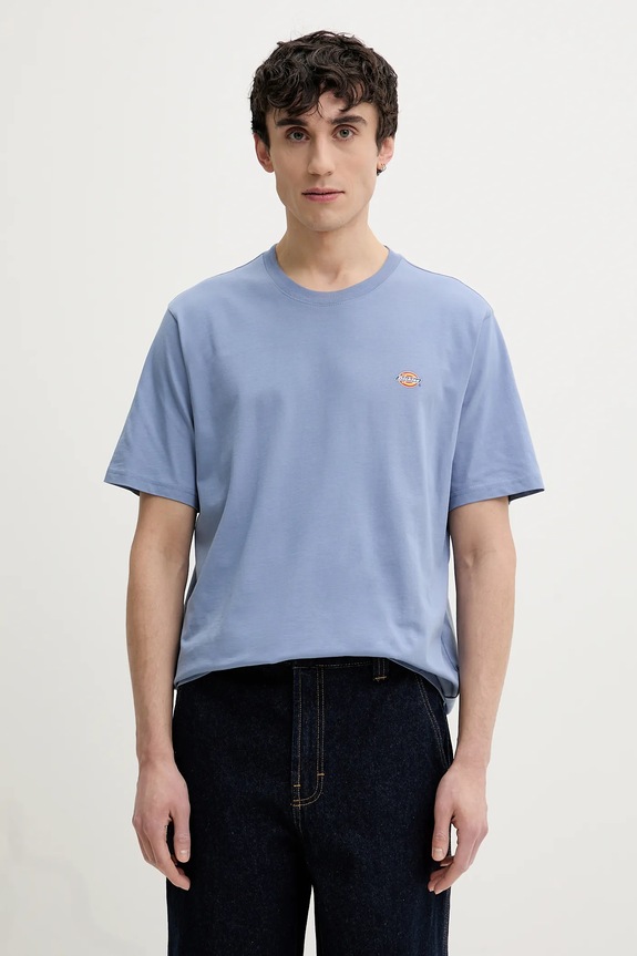 Bavlnené tričko Dickies potlač modrá DK0A4XDBK371