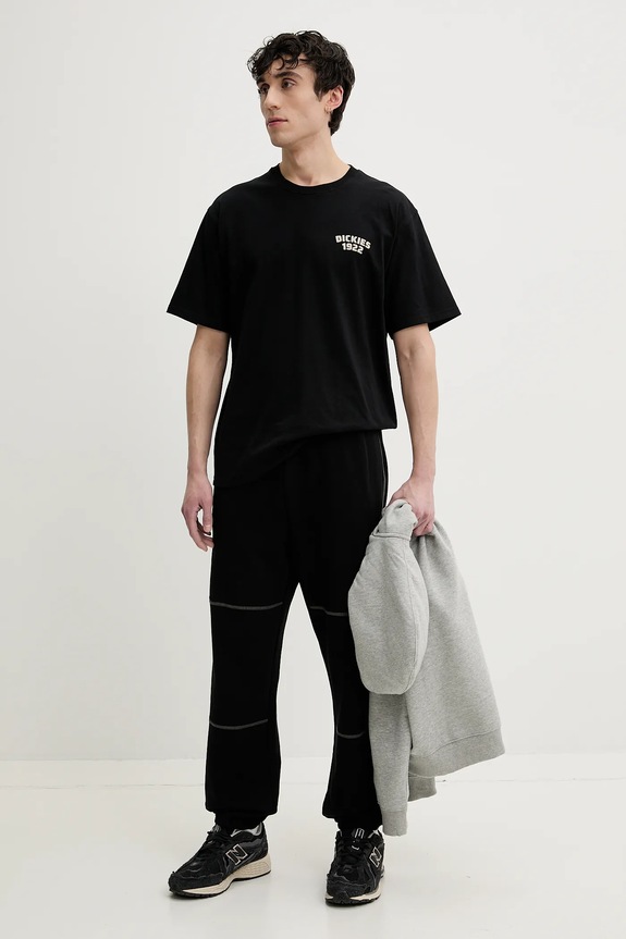 Bavlněné tričko Dickies DK0A4Z96BLK1 černá SS25