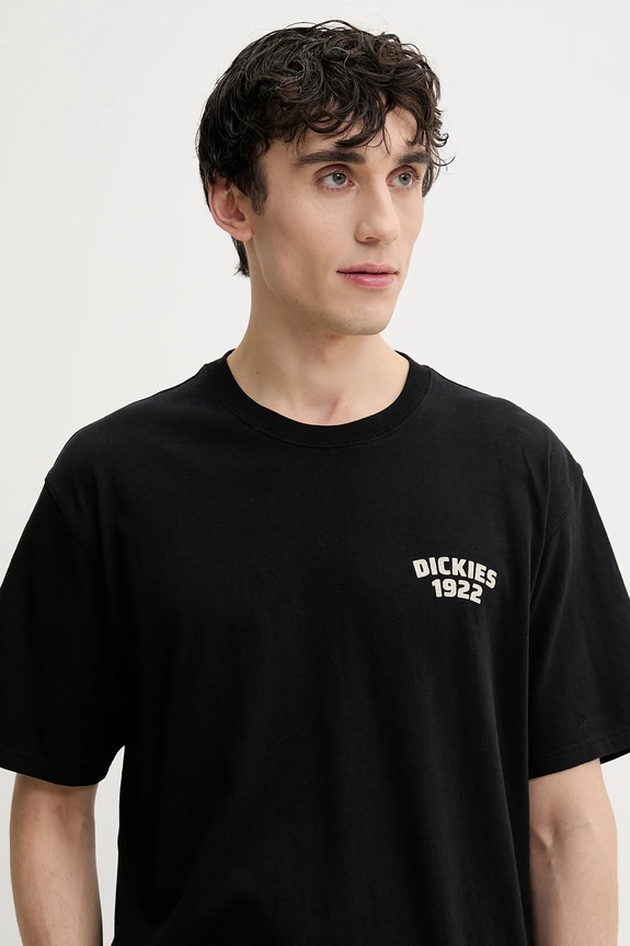 Bavlněné tričko Dickies černá DK0A4Z96BLK1