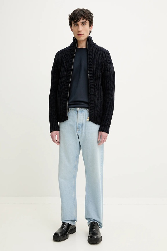 Βαμβακερό μπλουζάκι Dickies DK0A4YAIDNX1 σκούρο μπλε SS25