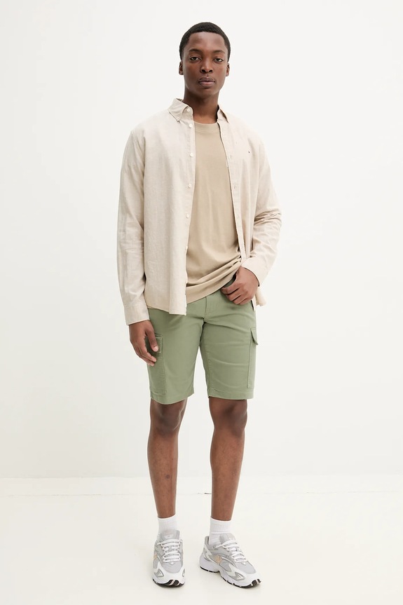 Βαμβακερό μπλουζάκι Dickies DK0A4Z8R0DS1 μπεζ SS25