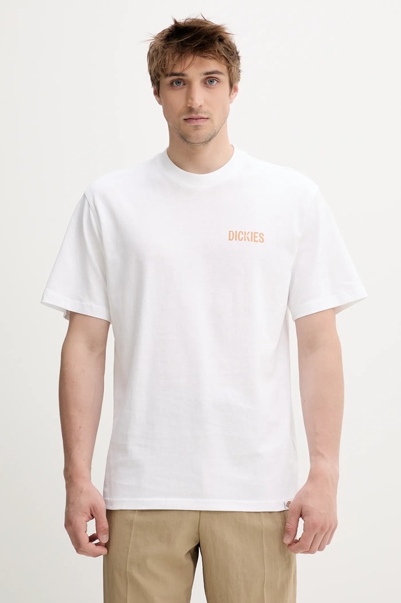 Дрехи Памучна тениска Dickies DK0A4Z980WH1 бял
