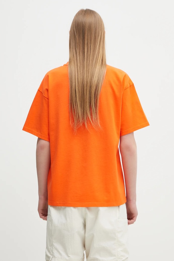 Îmbrăcăminte Napapijri tricou din bumbac S-Tusco NP0A4IEEA001 portocaliu