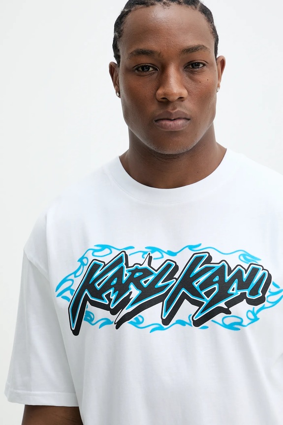 Pamučna majica Karl Kani bijela 60300353
