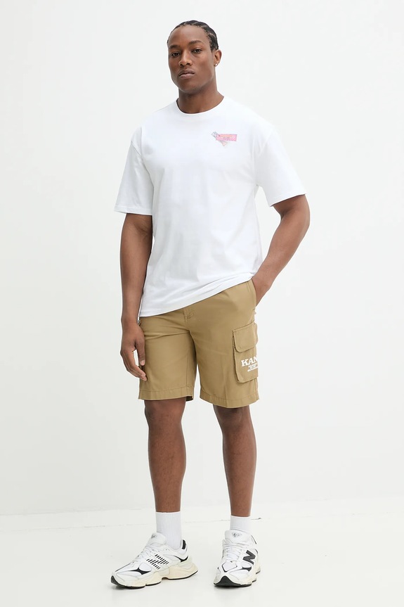 Karl Kani t-shirt bawełniany 60300381 biały SS25