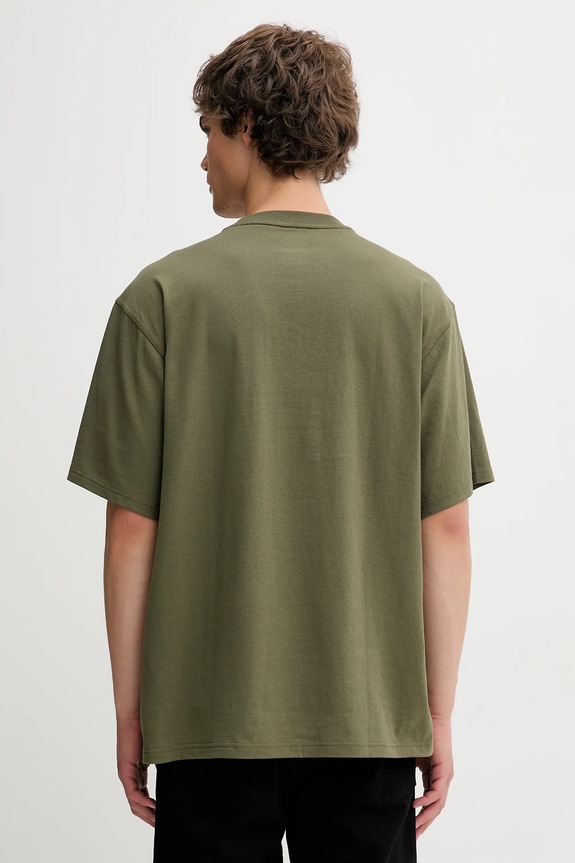 Odzież Dickies t-shirt bawełniany Clancy Heavyweight Tee Ss Military Gr DK0A4Z4LMGR1 zielony