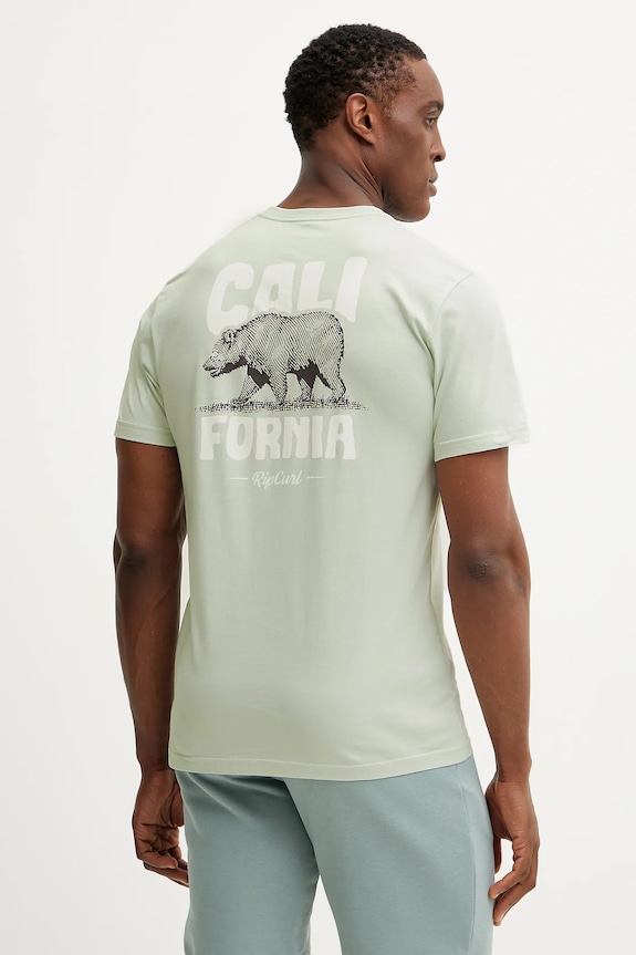 Oblečenie Bavlnené tričko Rip Curl DESTI ANIMALS 0OHMTE tyrkysová