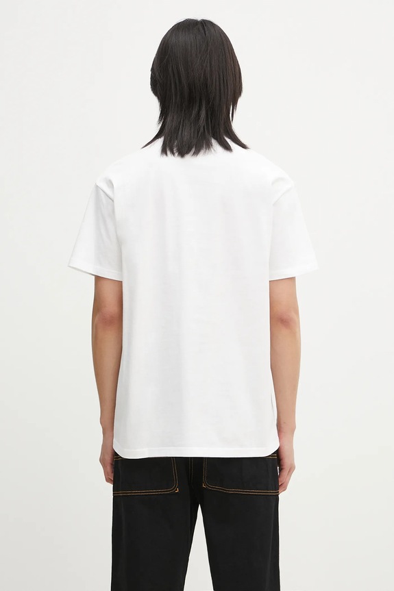 Одежда Хлопковая футболка Carhartt WIP S/S Pocket Heart T-Shirt I032128.00AXX белый