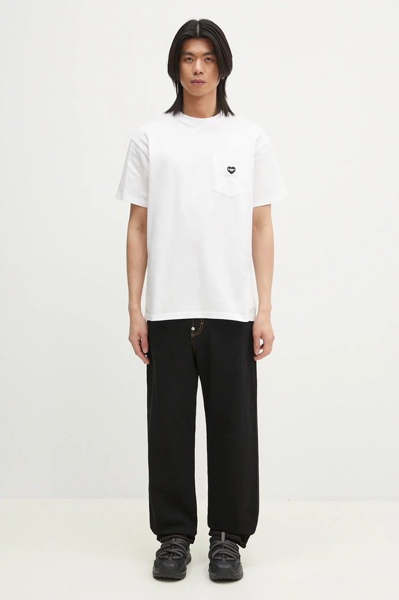 Хлопковая футболка Carhartt WIP S/S Pocket Heart T-Shirt I032128.00AXX белый