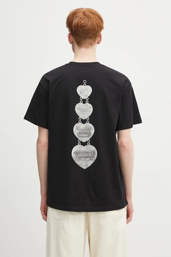 Carhartt WIP cotton t-shirt S/S Hartt Chain T-Shirt regular black I034663.89XX