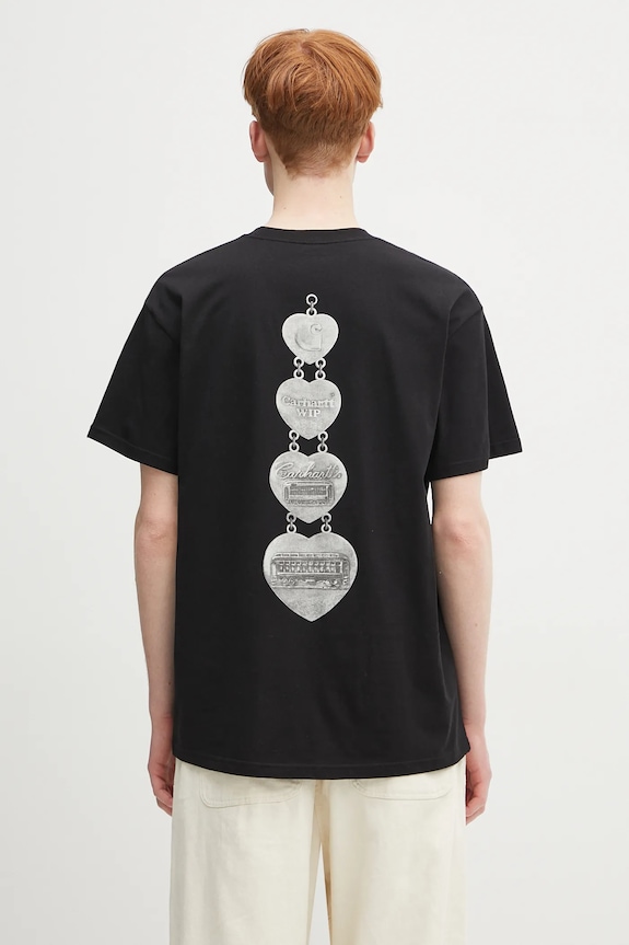 Carhartt WIP cotton t-shirt S/S Hartt Chain T-Shirt regular black I034663.89XX