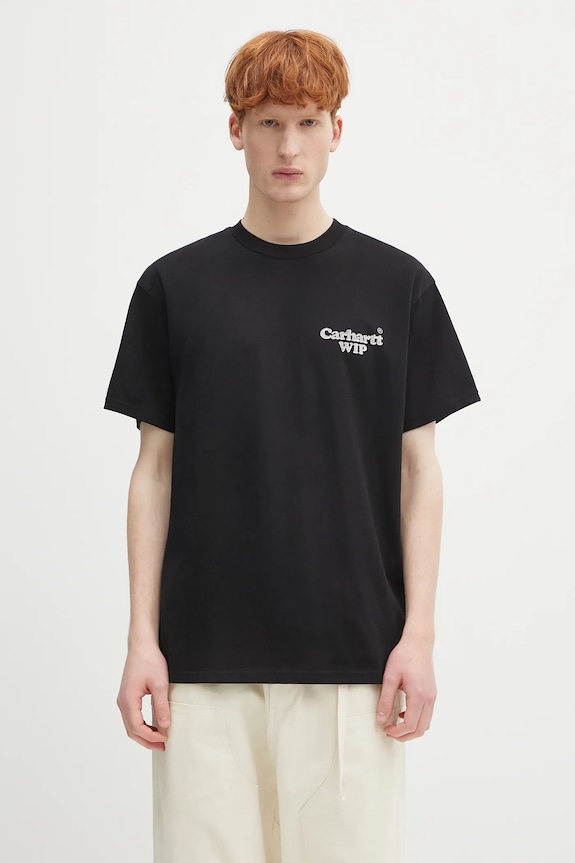 Clothing Carhartt WIP cotton t-shirt S/S Hartt Chain T-Shirt I034663.89XX black