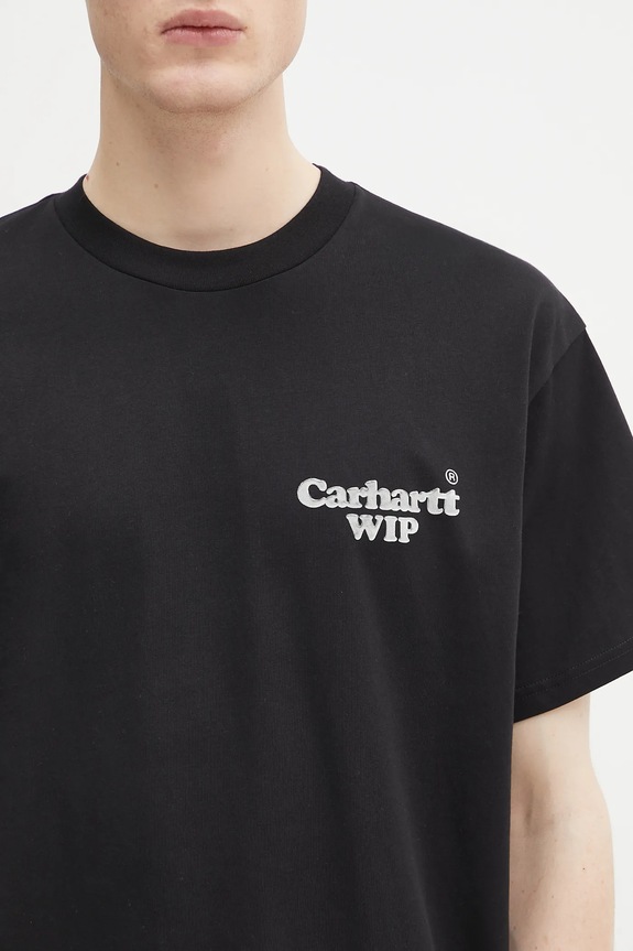 Carhartt WIP cotton t-shirt S/S Hartt Chain T-Shirt black I034663.89XX