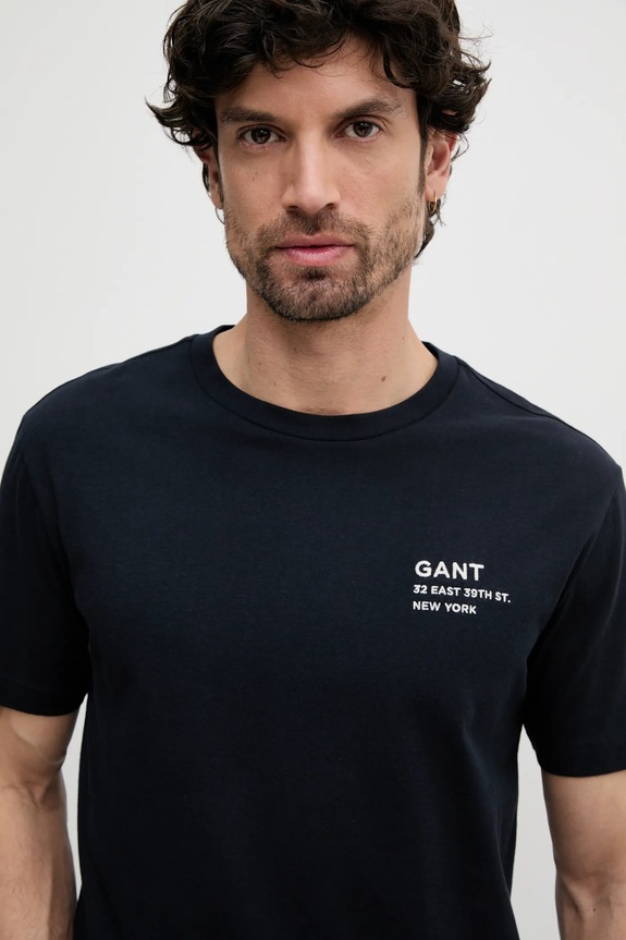 Gant pamut póló sötétkék 2003300