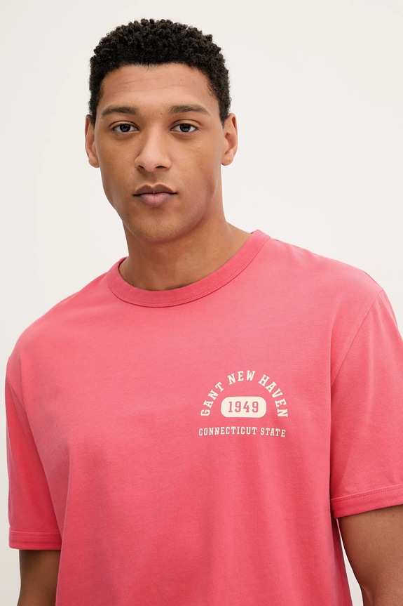 Gant tricou din bumbac roz 2003314