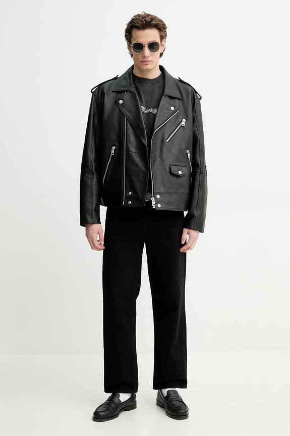 The Kooples tricou din bumbac HTSC30020K gri SS25