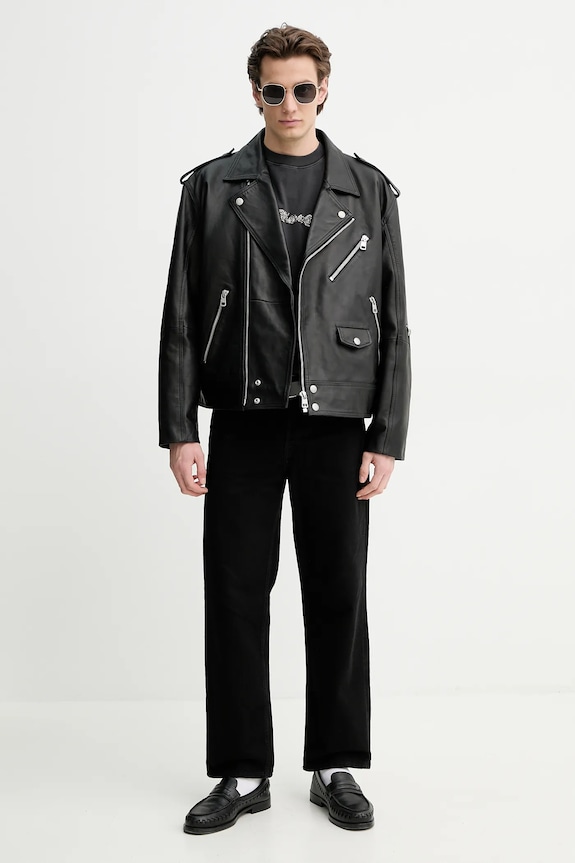 The Kooples tricou din bumbac HTSC30020K gri SS25