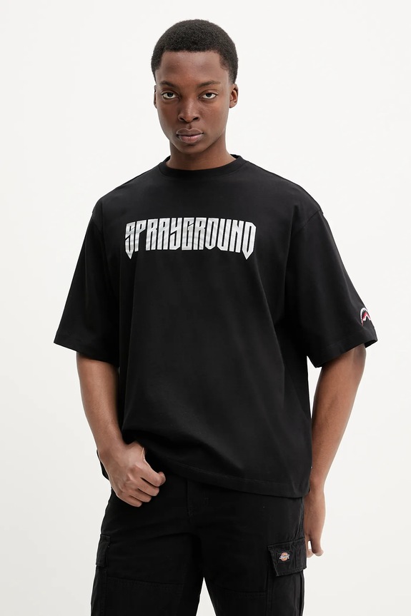 Sprayground pamut póló pamut fekete SP695BLK