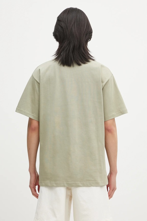 Ρούχα Βαμβακερό μπλουζάκι Norse Projects Norse Standard Heavy Loose T-shirt N01.0679.2053 πράσινο